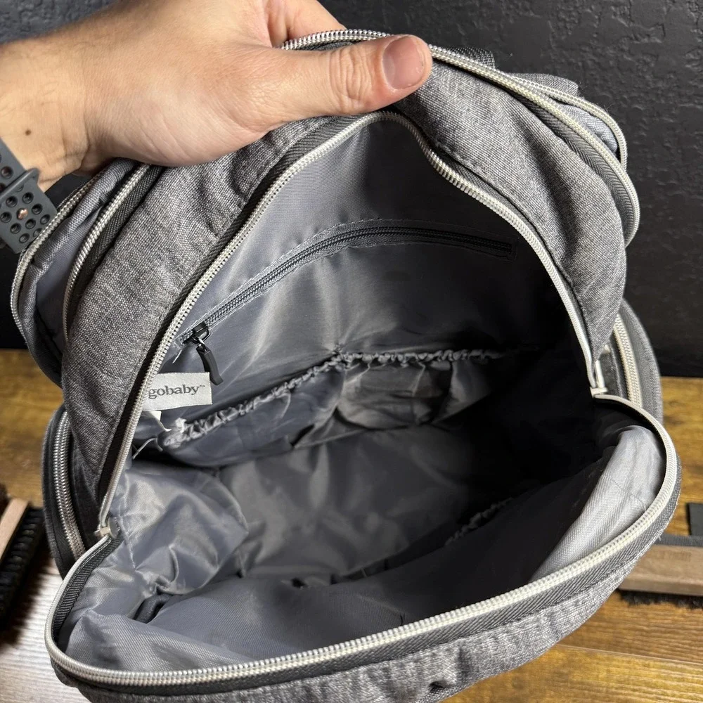 Ergobaby Anywhere I Go Grey Polyester Diaper‎ Bag Backpack Unisex Large